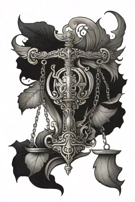 Libra fall manly Irish   tattoo design idea