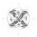 infinity symbol with Virgo Scorpio Aquarius and Cancer signs tattoo design idea