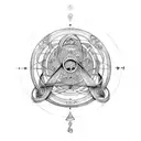 infinity symbol with Virgo Scorpio Aquarius and Cancer signs tattoo design idea
