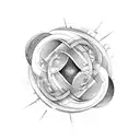 infinity symbol with Virgo Scorpio Aquarius and Cancer signs tattoo design idea