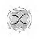 infinity symbol with Virgo sign, Scorpio sign, Aquarius sign and Cancer sign tattoo design idea