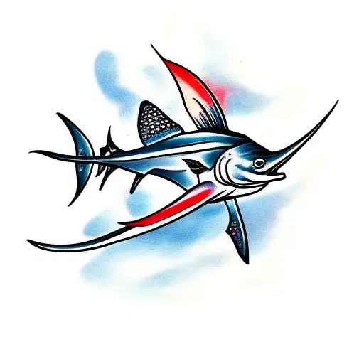 Swordfish Fish Tattoo - Tattoos Designs