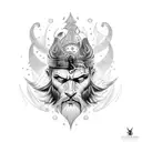 zeus tattoo with lightning and seriousness together with ares the greek god tattoo design idea