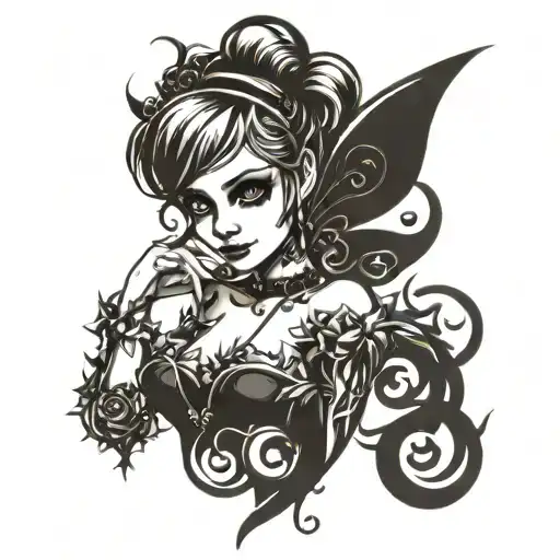 tinkerbell tattoo design idea