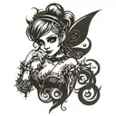 tinkerbell tattoo design idea