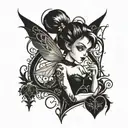 tinkerbell tattoo design idea