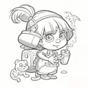 Dora the explorer snorting drugs tattoo design idea
