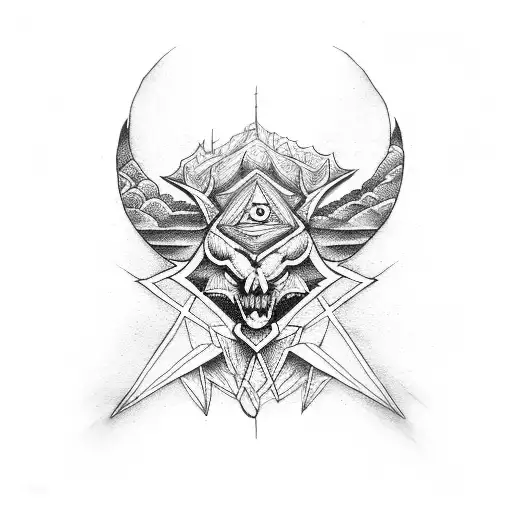 illuminati  tattoo design idea
