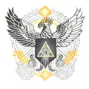 phoenix, survivor, broken heart surrounded tattoo design idea