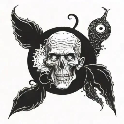 horror lovecraft tattoo design idea