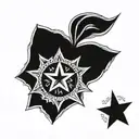 star with name "Andy" tattoo design idea