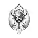 Game characters in a traditional Japanese art style tattoo design idea