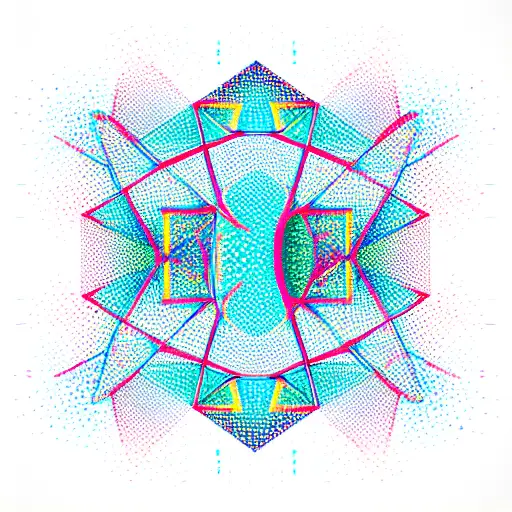 red rhombus tattoo design idea