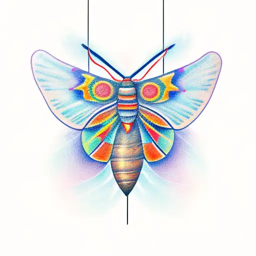 moth to a flame tattoo design idea