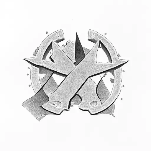 Western tattoo with texas and cross tattoo design idea