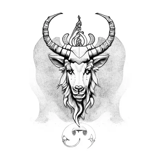 capricorn leo libra tattoo design idea