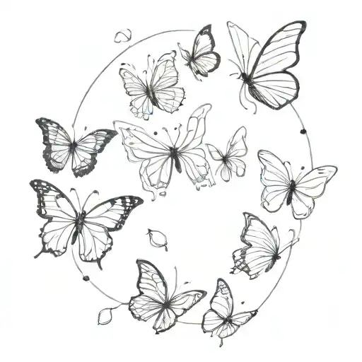 Soon the butterflies will leave your stomach and everyone will see your guts tattoo design idea