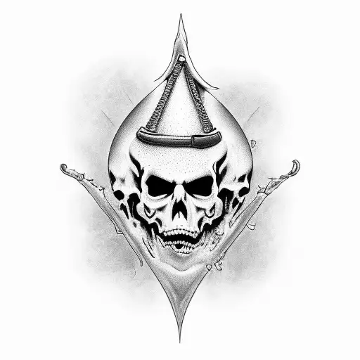 death keeps cheating on my life but on my soul, it's feeding tattoo design idea