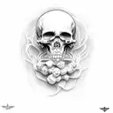 death is cheating on my life but on my soul, it's feeding tattoo design idea