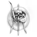 death is cheating on my life but on my soul, it's feeding tattoo design idea