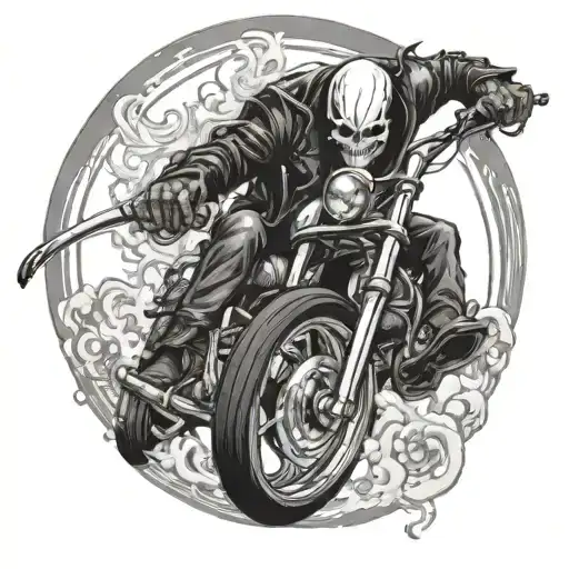 ghost rider tattoo design idea