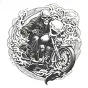 ghost rider tattoo design idea