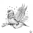 Wedge Tail Eagle tattoo design idea