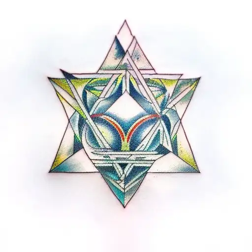 metatron cube and harmony tattoo  tattoo design idea