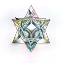 metatron cube and harmony tattoo  tattoo design idea