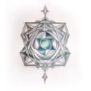 metatron cube and harmony tattoo  tattoo design idea