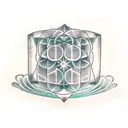 metatron cube and harmony tattoo  tattoo design idea