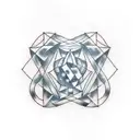 metatron cube and harmony tattoo  tattoo design idea
