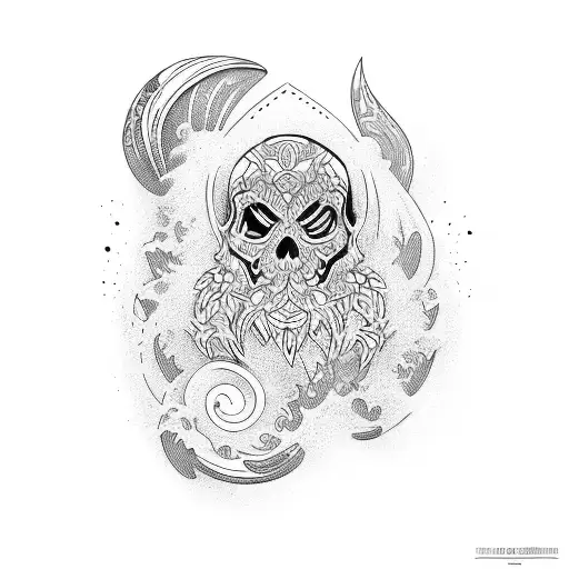 surf and snowboard tattoo design idea