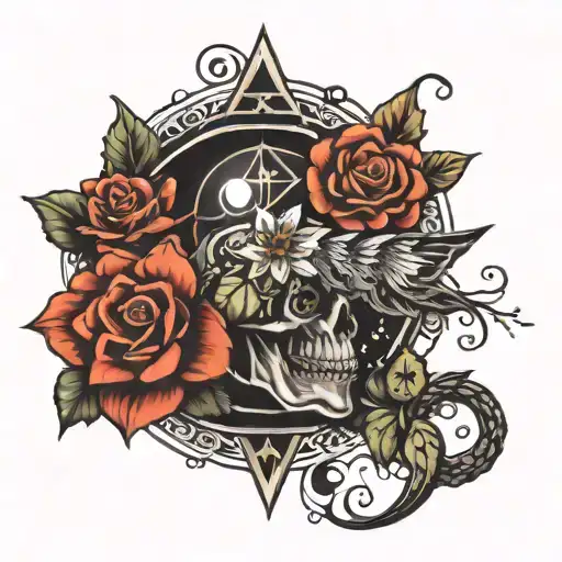 law of attraction with images tattoo design idea