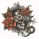 law of attraction with images tattoo design idea