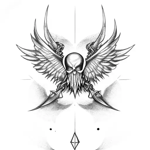 golden snitch and deathly hallows tattoo design idea