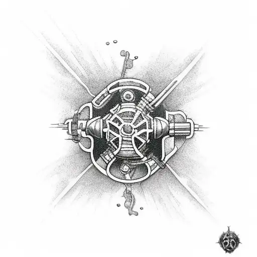 toxic house tattoo design idea