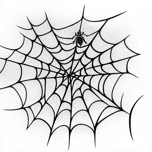 Spider Web with baby face  tattoo design idea