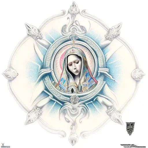 Virgen Maria tattoo design idea