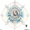 Virgen Maria tattoo design idea