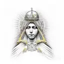 Virgen Maria tattoo design idea