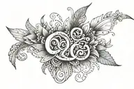 make a lettering from HANNAH & MONA tattoo design idea