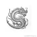 Dragon celtic tattoo design idea