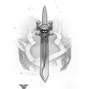 zoro's swords from one piece tattoo design idea
