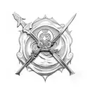 zoro's swords from one piece tattoo design idea