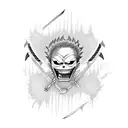 zoro's swords from one piece tattoo design idea