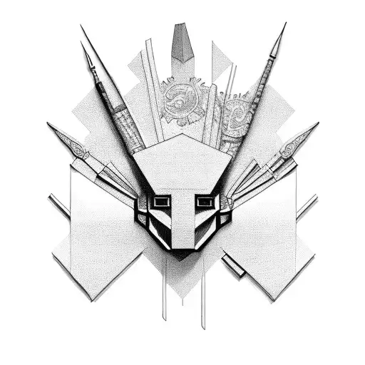 money heist hacker  tattoo design idea