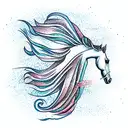 half seahorse half woman tattoo design idea