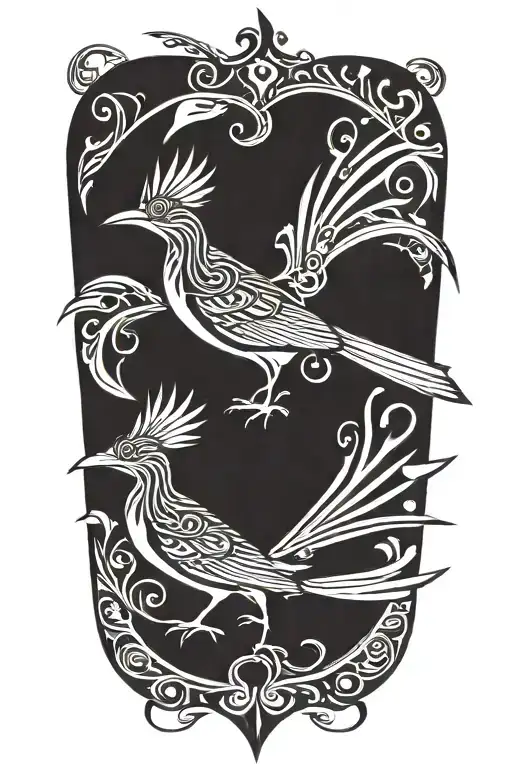 roadrunner tattoo design idea