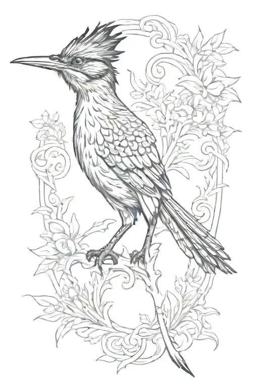 roadrunner tattoo design idea